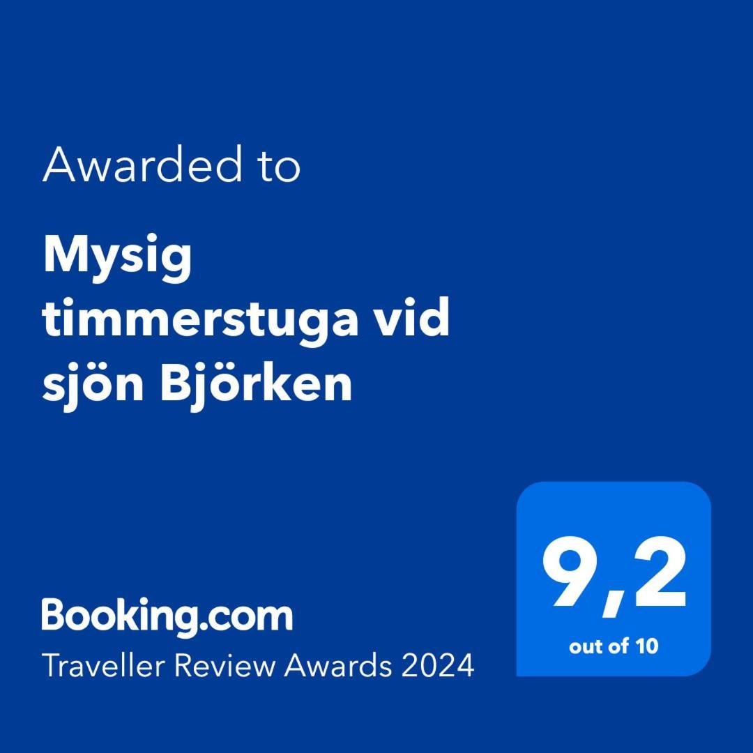 Mysig Timmerstuga Vid Sjoen Bjoerken 34 Roennsudden Grangärde Kültér fotó